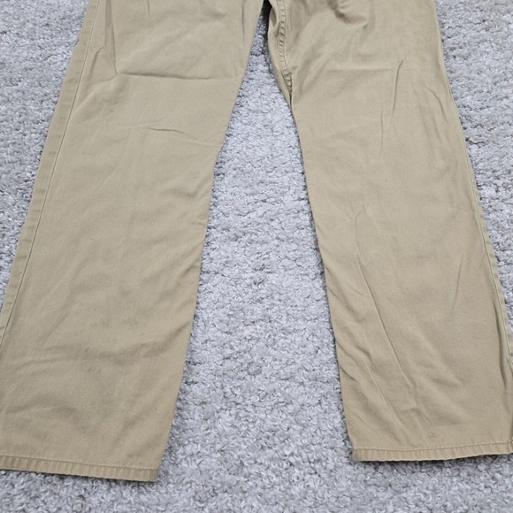 Polo Ralph Lauren Mens Pants 38x30 Brown Chino Straight Twill Classic Fit‎ READ - Picture 2 of 15